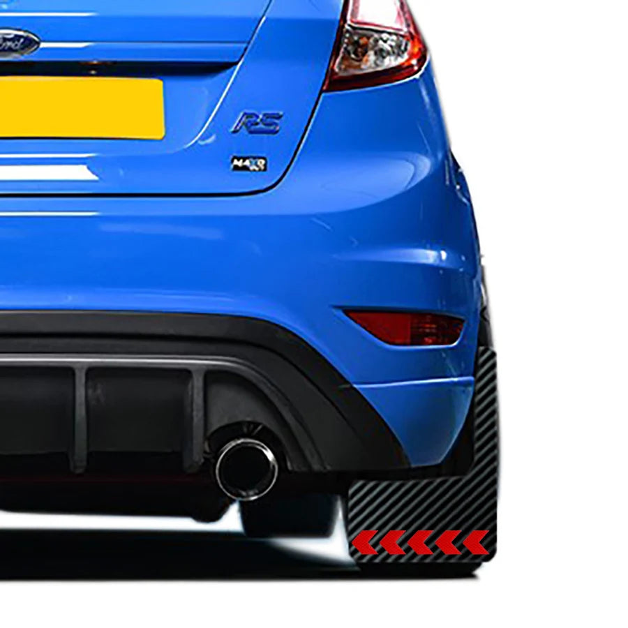 Carbon Fiber Effect Rally Mudflaps for Ford Fiesta Mk5–Mk7 (ST/RS/Zetec S)