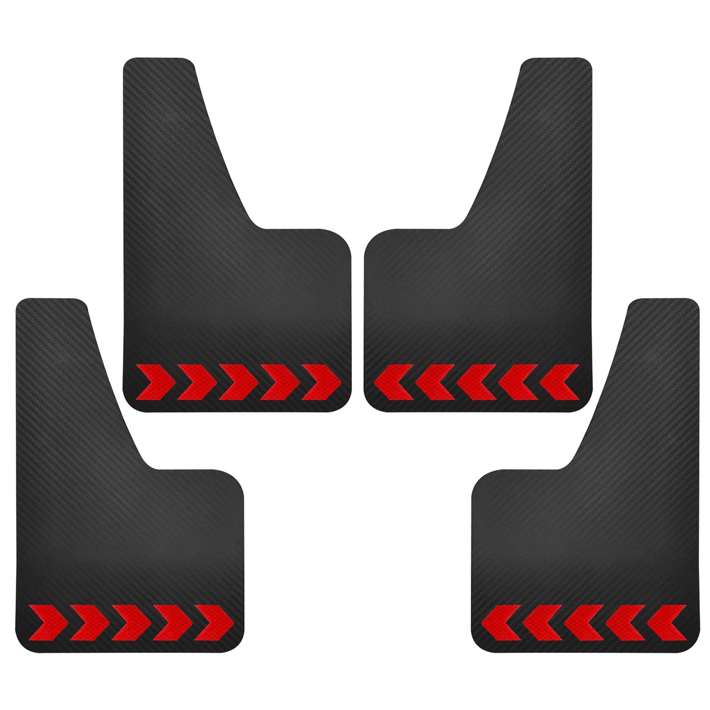 Carbon Fiber Effect Rally Mudflaps for Ford Fiesta Mk5–Mk7 (ST/RS/Zetec S)