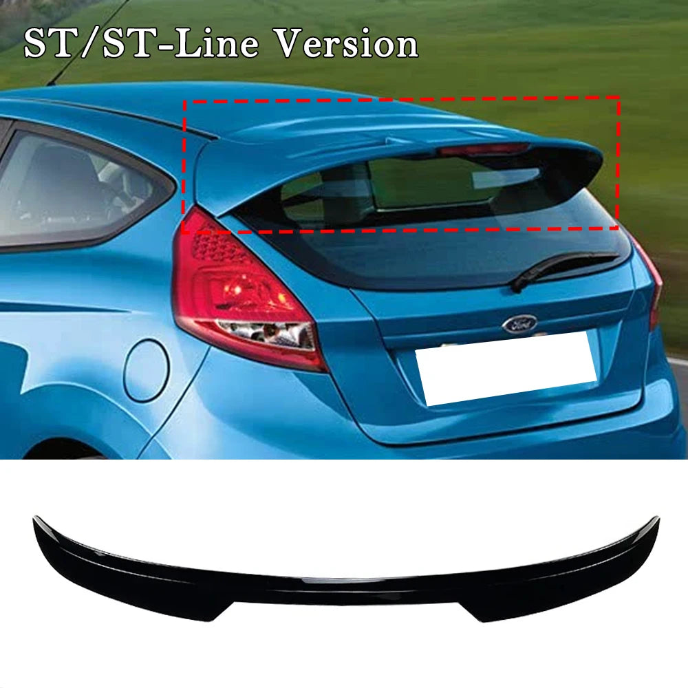 Ford Fiesta ST (08-17) Gloss Black Roof Spoiler Extension