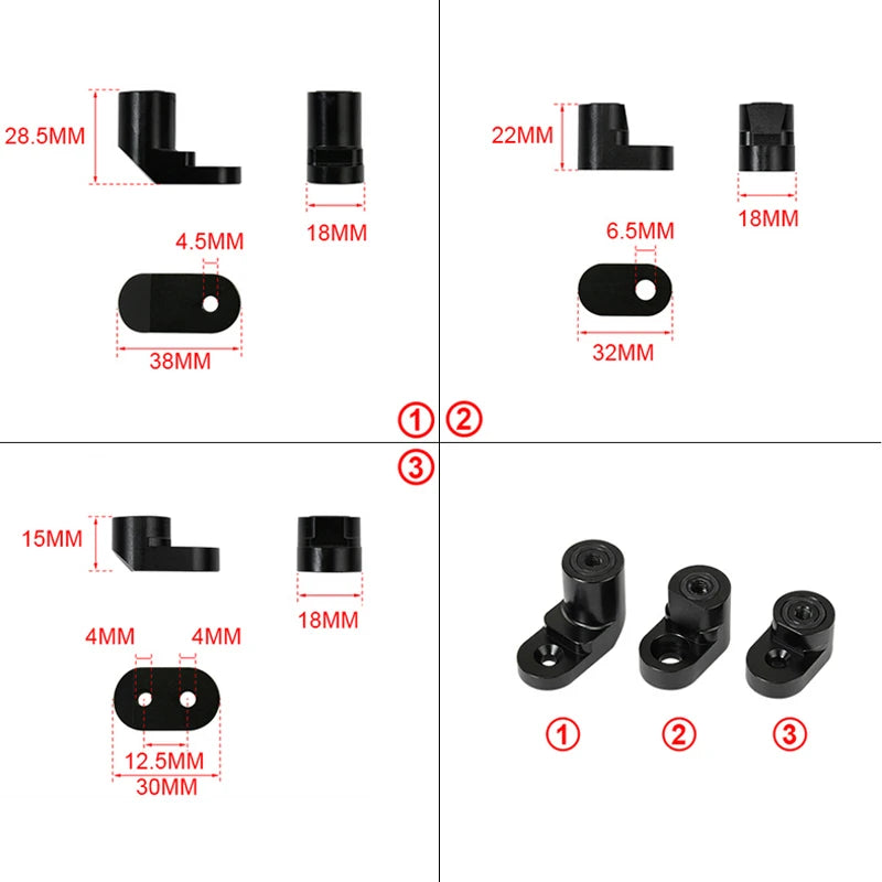 Spoiler Riser Extension for Ford Fiesta - Anodized Aluminum