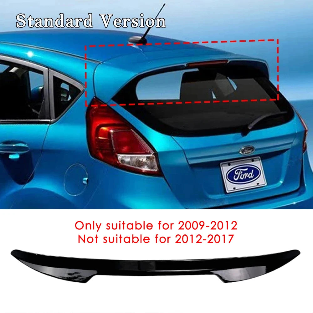 Ford Fiesta ST (08-17) Gloss Black Roof Spoiler Extension