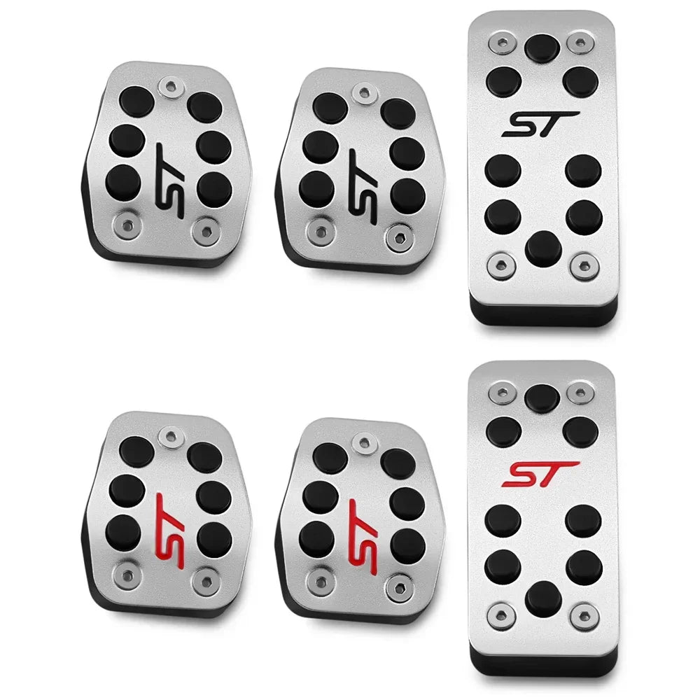 Car Rest Pedal Set – Foot, Fuel, Brake & Clutch Pedals for Ford Focus MK2/MK3, Kuga, Escape ST (2005–2019) | Car Styling Accessories