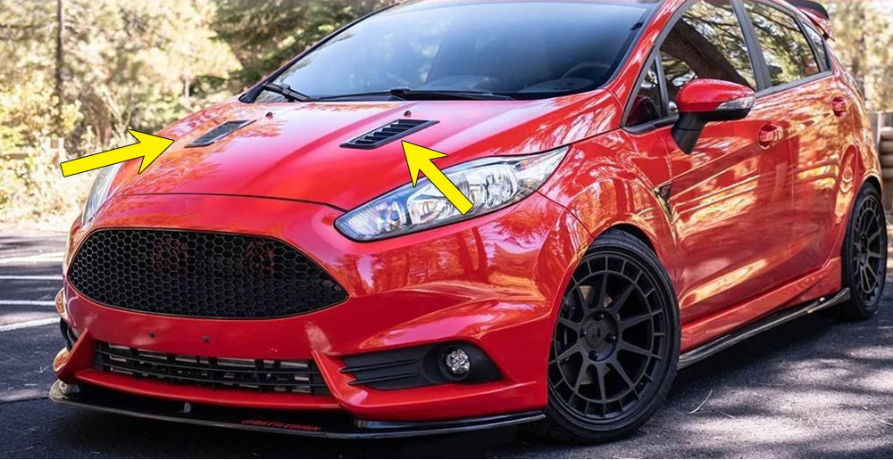 ABS Bonnet Air Vent Trim Cover for Ford Fiesta 2009–2017