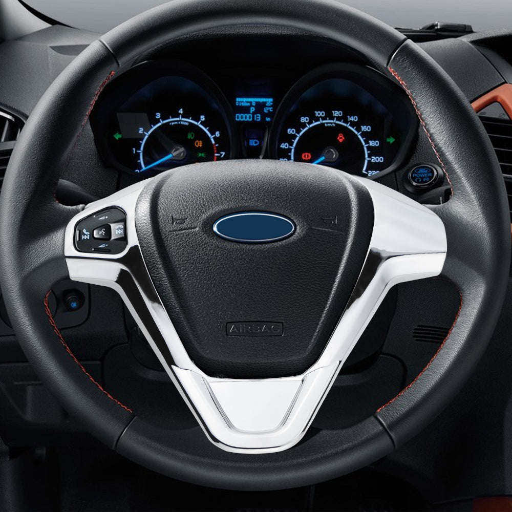 Steering Wheel Sequin Trim Cover for Ford EcoSport 2013–2017 and Fiesta MK7 2009–2017