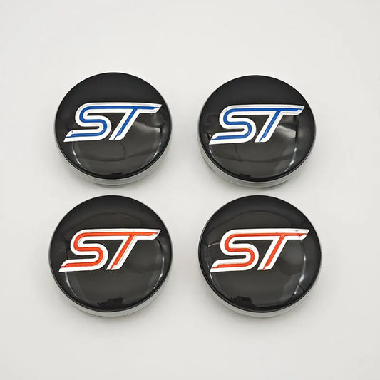 Wheel Center Caps for Ford ST-Line 4pcs (Fiesta/Focus ST)