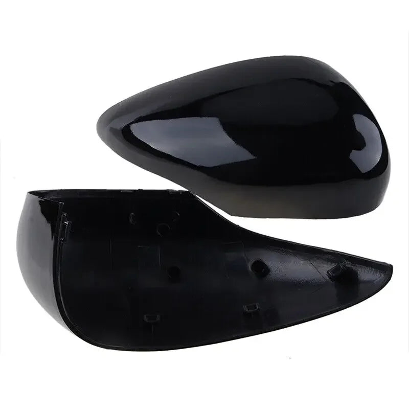 L/R Gloss Black Mirror Covers For Ford For Fiesta 2009 - 2017