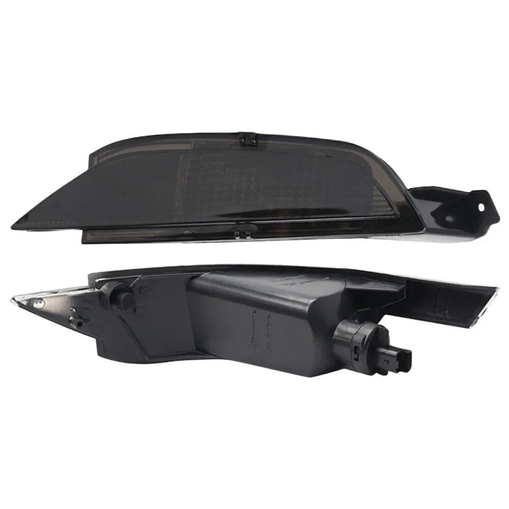 2x Rear Smoked Black Bumper Reflector Fog Lamp Tail Light Right Left For Ford Fiesta Mk7 2008 - 2015