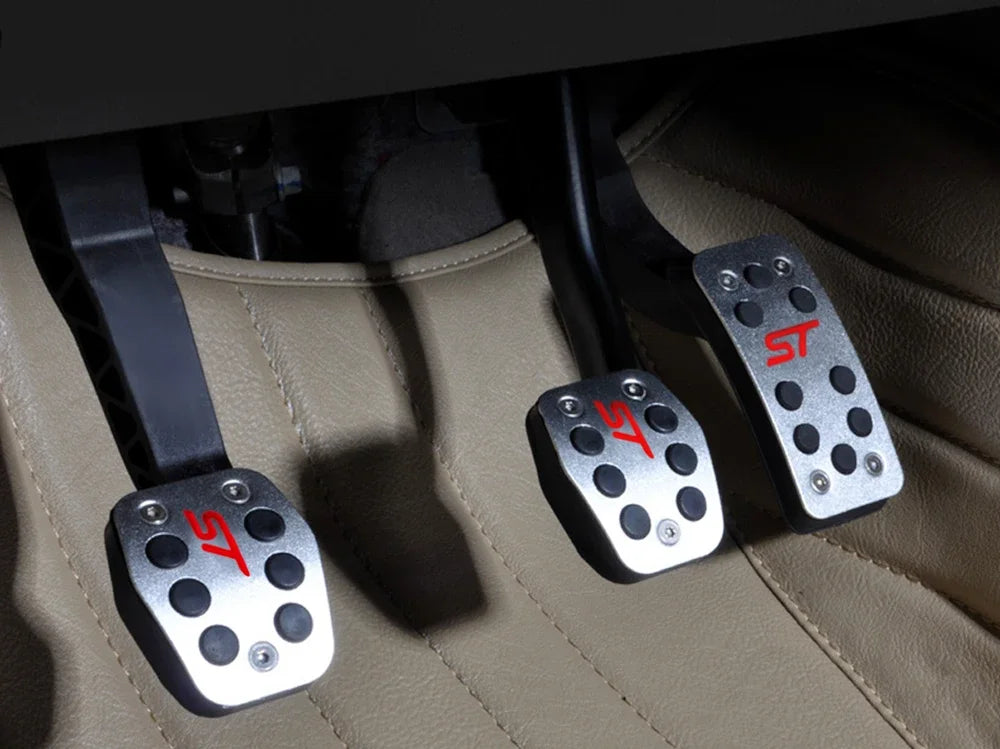 Car Rest Pedal Set – Foot, Fuel, Brake & Clutch Pedals for Ford Focus MK2/MK3, Kuga, Escape ST (2005–2019) | Car Styling Accessories