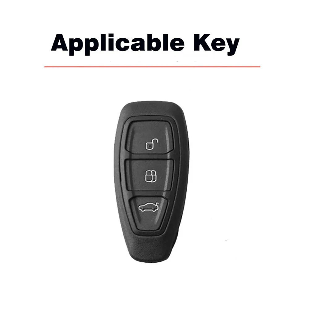 3-Button Key Cover Case for Ford Transit, Mondeo, Fiesta ST, Kuga, Focus, Ecosport