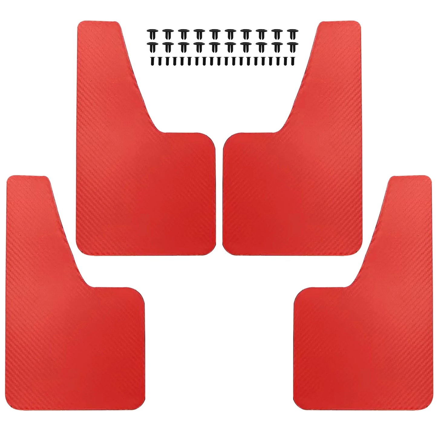 Carbon Fiber Effect Rally Mudflaps for Ford Fiesta Mk5–Mk7 (ST/RS/Zetec S)