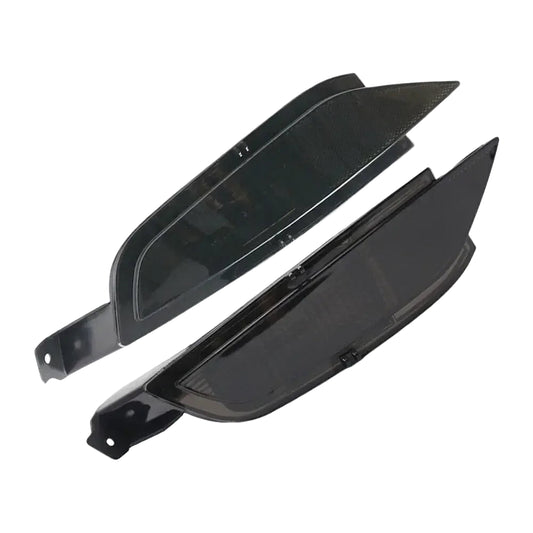 2x Rear Smoked Black Bumper Reflector Fog Lamp Tail Light Right Left For Ford Fiesta Mk7 2008 - 2015