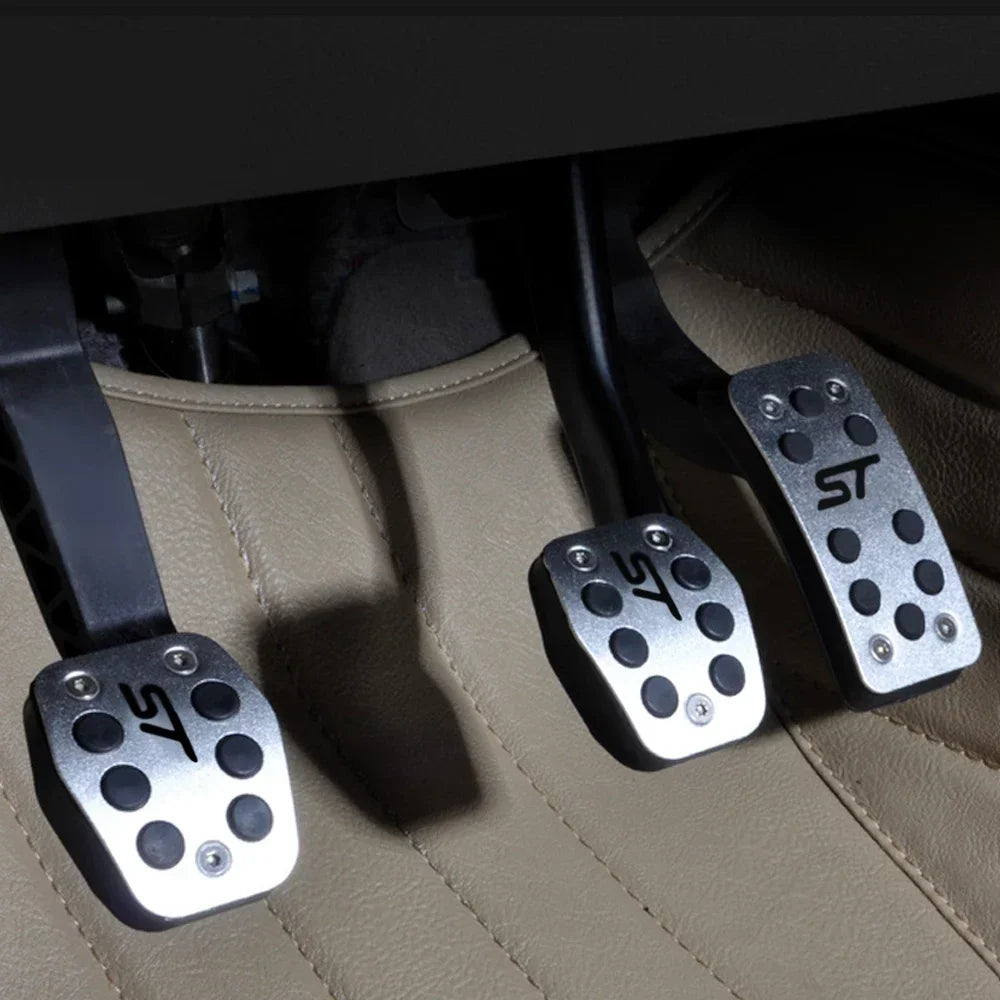 Car Rest Pedal Set – Foot, Fuel, Brake & Clutch Pedals for Ford Focus MK2/MK3, Kuga, Escape ST (2005–2019) | Car Styling Accessories