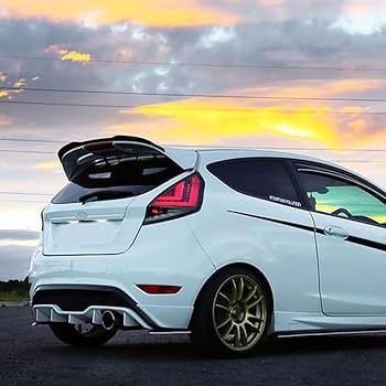 Ford Fiesta ST (08-17) Gloss Black Roof Spoiler Extension